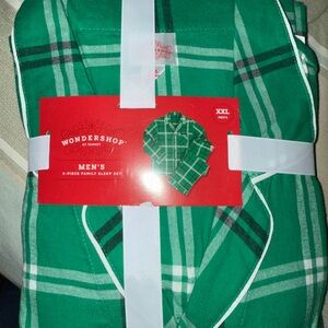 Wondershop Mens Emerald Plaid Pajama Set